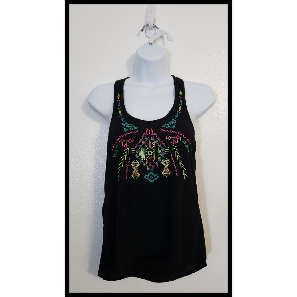 Black racerback tank